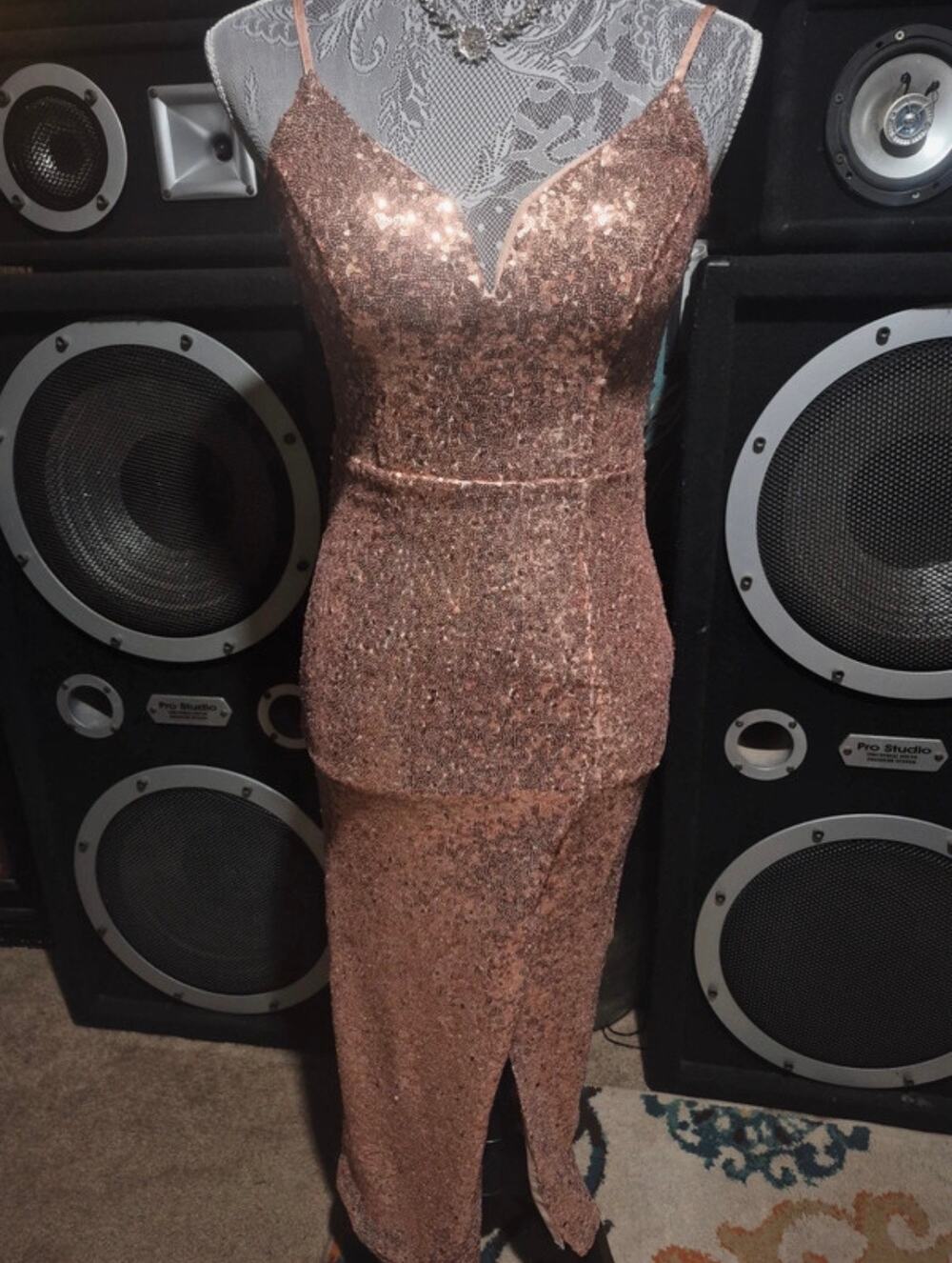 B. Smart Sequin Cocktail Gown Dress size 3/4